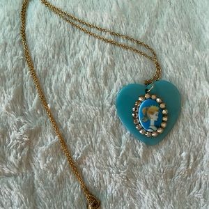 Tarina Tarantino Turquoise Heart Barbie Necklace
